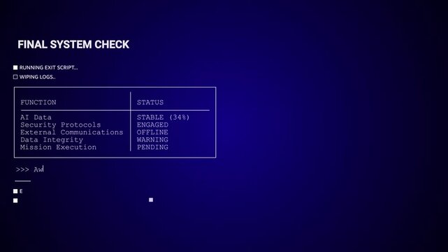 Digital Infographic Technology Display appearing Sci Fi 2D texture. User Interface text data. Blue background