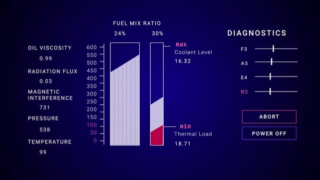 Modern Holographic Information Display HUD blue Technology infographic appearing Sci Fi 2D texture