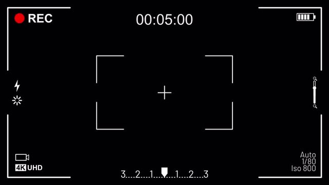 Camcorder Recording Screen Overlay with Alpha Channel