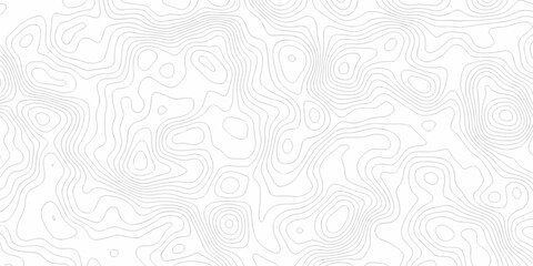 Obraz premium Minimal white landscape topography map area wallpaper. minimal topo paper lines. Topographic contour lines grid map fabric pattern. Geographic mountain relief. Contour hiking design.