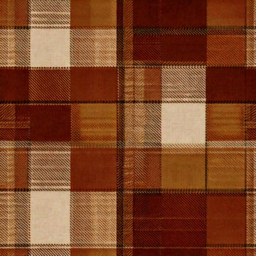 Earthy brown and white woven plaid textile pattern background texture seamless