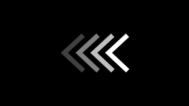 leftward arrows gradient vector directional symbol graphic design interface navigation