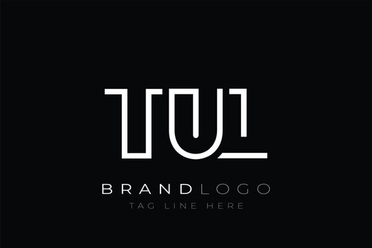 TUL abstract letter logo design. Modern Business Logo Design With Abstract Typography and Contemporary Style