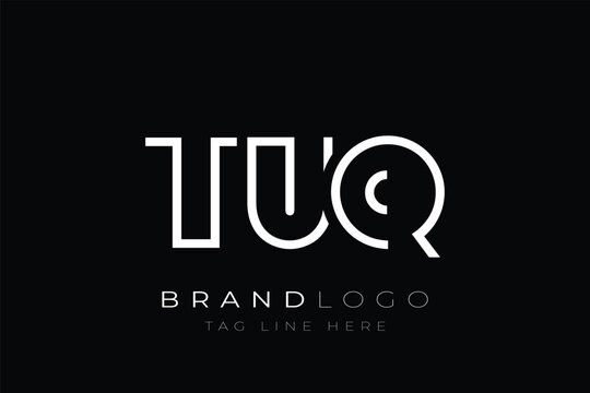 TUQ abstract letter logo design. Modern Business Logo Design With Abstract Typography and Contemporary Style