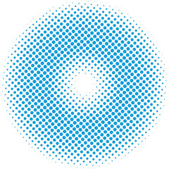 Blue Vector halftone pattern easy edit for you design. Vector dots pattern on a white. Retro dots. Retro styled background of halftone dots. © Design Field