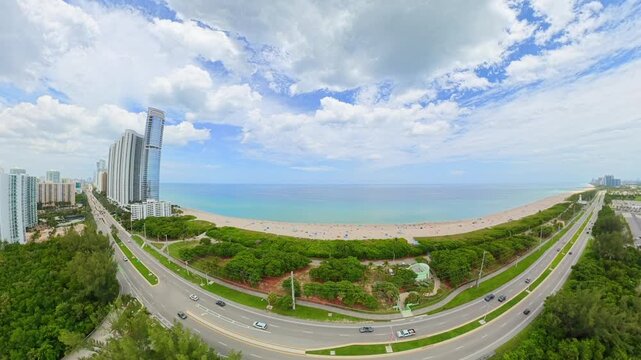 Aerial video Haulover Beach Miami Florida 2026 4k 60fps