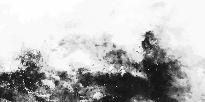 A detailed black and white grunge background features an artistic liquid paint splash on an old textured surface with a vintage gray pattern