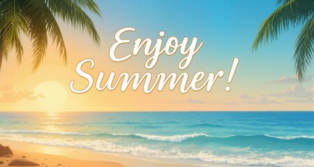 Fototapeta premium Enjoy Summer! 