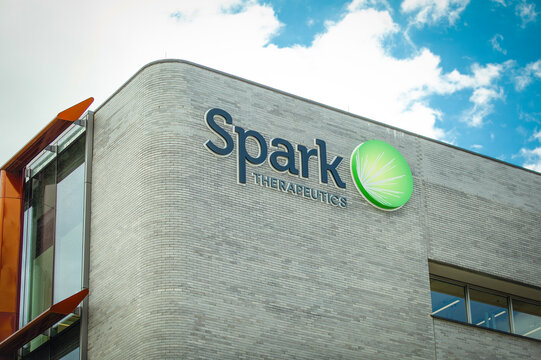 The headquarters of Spark Therapeutics, located in Philadelphia, Pennsylvania, USA, May 30, 2026.