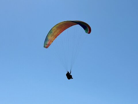 paraglider in the sky