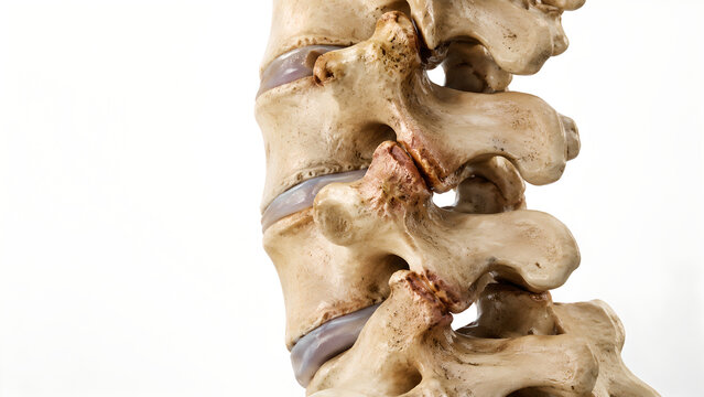 Lumbar Spine Facet Joint Arthritis 3D Medical Illustration for Patient Education and Healthcare Communication