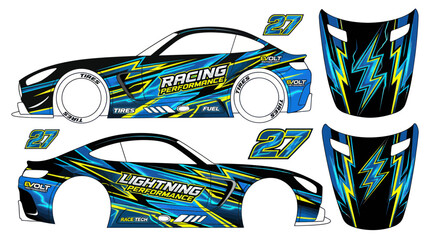 Racing Car Decal Set - Lightning Performance and Number 27 © Varel