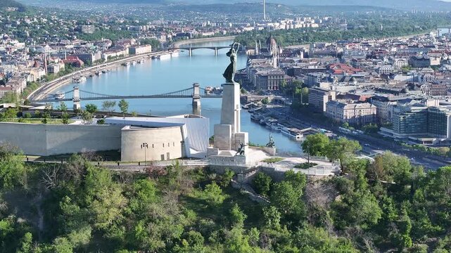 View of the Danube River in Budapest, Hungary