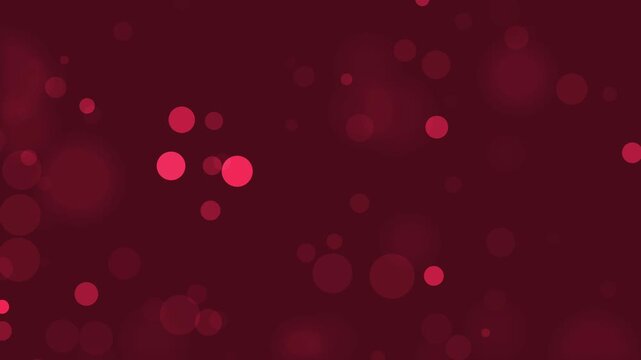 Blurred red bokeh effect in soft light floating on dark maroon background, ideal for website banners, abstract backgrounds, and digital designs