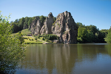 Fototapeta premium Externsteine, Teutoburger Wald, Horn-Bad Meinberg