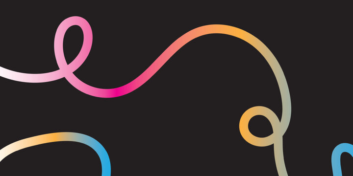 Vibrant colorful gradient swirls on design element fathers day
