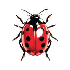 cute little red ladybug insect bug character halftone illustration graphic design element vector set collection pack bundle © Rashida