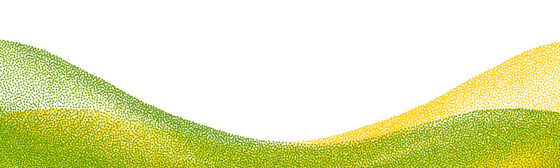 Fototapeta premium Organic plantation field pattern with aerial view of agricultural terrain.
