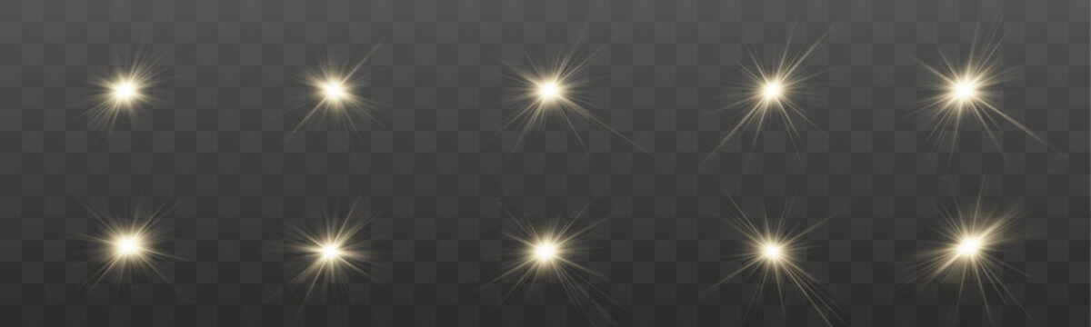 Radiant light effects form elegant starburst patterns. Warm golden reflections enhance the atmosphere. Vector artwork supports creative branding.