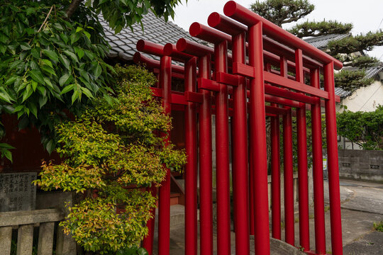 Tabata Inari Shrine in Imabari, Ehime, Japan &ndash; Traditional Shinto Shrine and Sacred Scenery