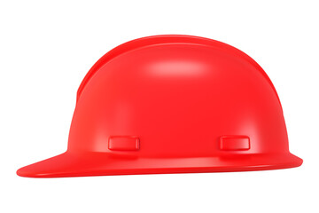 Fototapeta premium PNG 3D red safety helmet, element illustration, transparent background