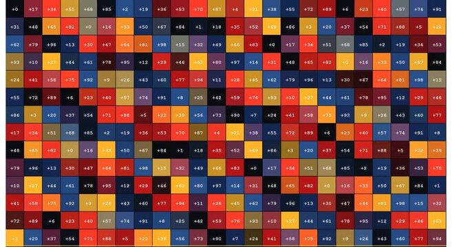 Abstract digital data grid background, with shifting animation