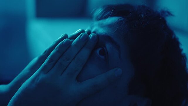 Stressed Man Experiencing Anxiety and Mental Distress