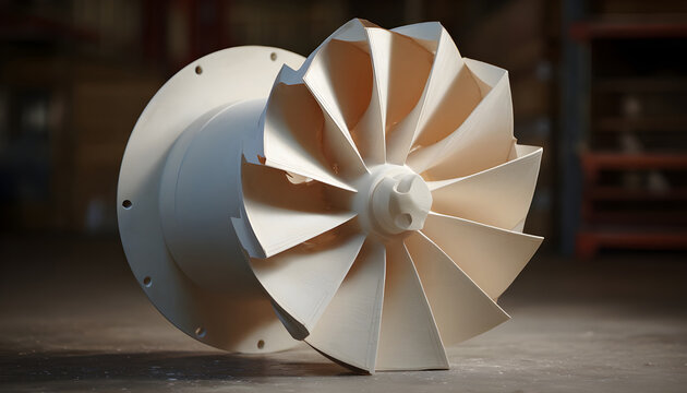 Rotating radial fan impeller