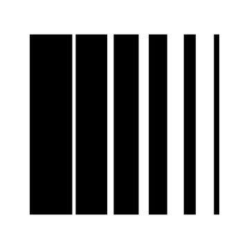 PNG Minimalist black barcode design on transparent background