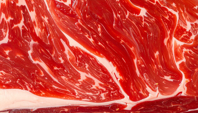 Close up view of raw meat texture