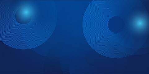 Fototapeta premium Abstract Modern circle Technology Background with Glowing Blue Curved Lines