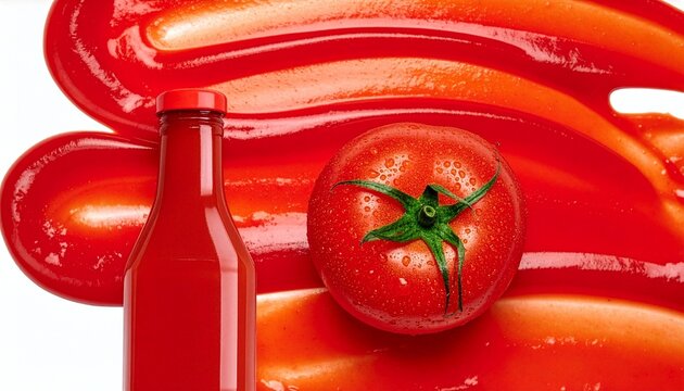 Professional tomato sauce background layer design for food packaging and promotion
