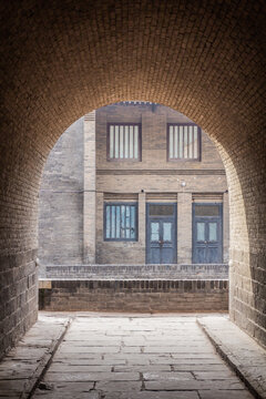 Old brick gate in Pingayo Ancient City, China