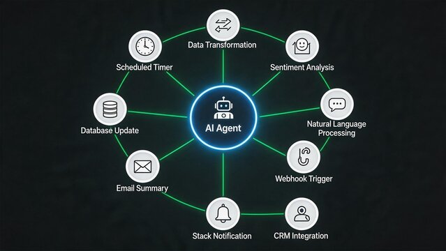 AI agent workflow diagram