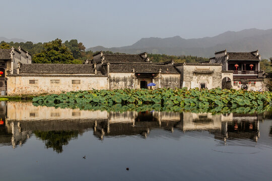 South lake in Hongcun village, Anhui province, China