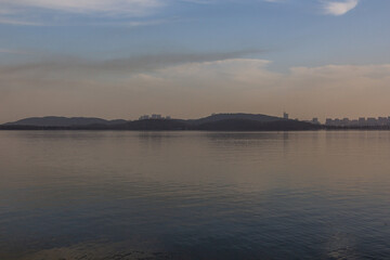 Fototapeta premium View of East (Dong) lake in Wuhan, China