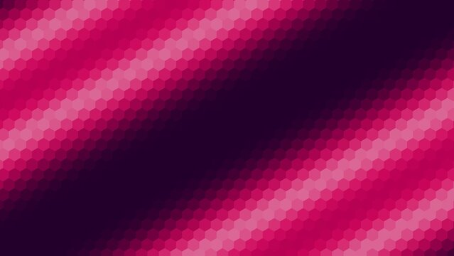 background design with pink and dark gradient hexagon pattern surface. gradient 4 diagonal neon lines on the top left corner and bottom right corner of the background