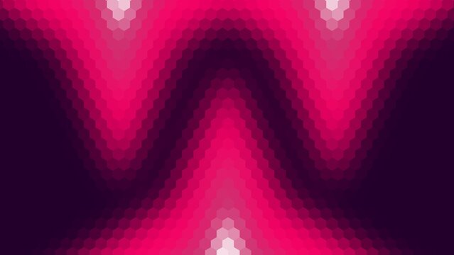 background design with pink and dark gradient hexagon pattern surface. gradient with 2 inverted triangle shapes on the top side and 1 triangle on the bottom side of the background