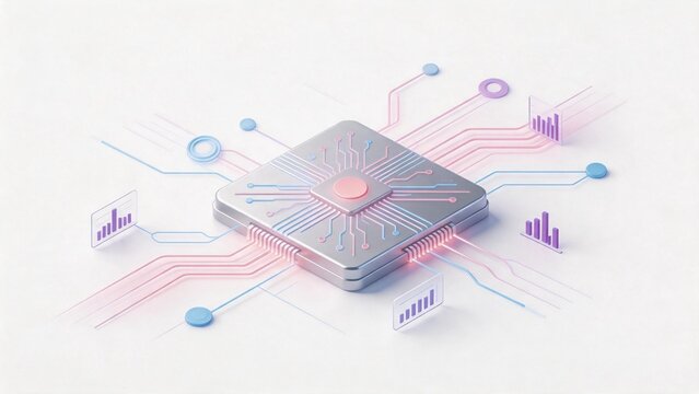 Microchip with circuit connections