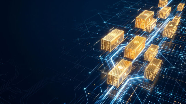 Digital Supply Chain and Smart Logistics Network with Shipping Containers