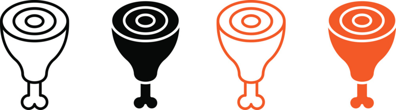 Meet Drumstick icons in four different styles and colors
