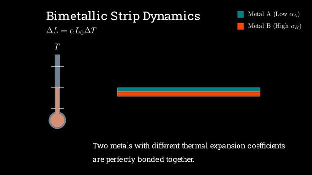 Bimetallic strip dynamics