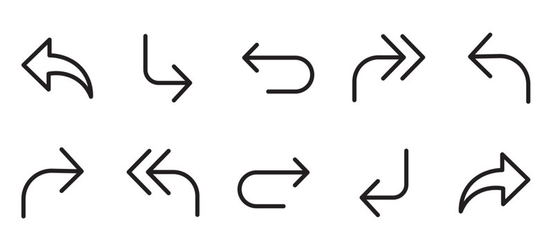 Reply Arrow Icon Vector Message Return Navigation UI Element
