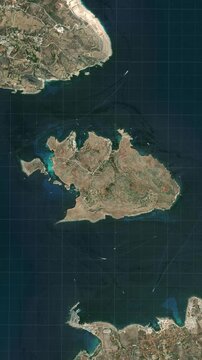 Comino Island Map Animation In Vertical Format