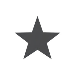 Obraz premium Black star shape icon isolated
