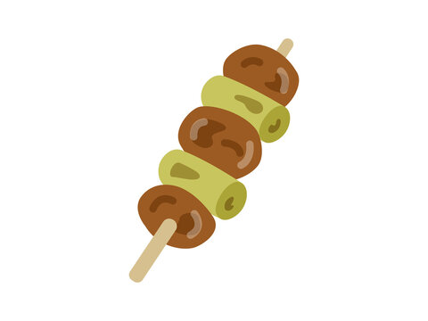焼き鳥のタレのアイコンのイラスト