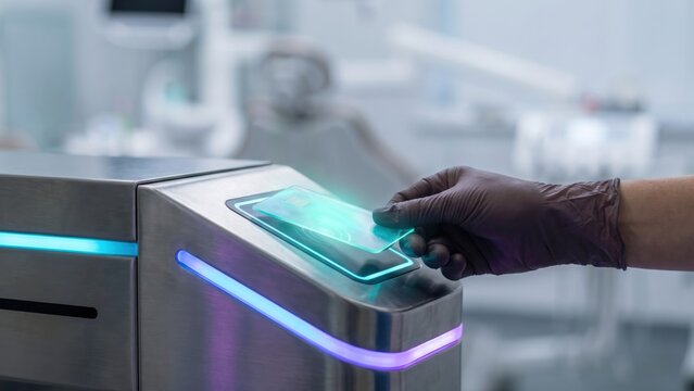 Hand securing personal consent for advanced clinical trials.