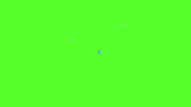 Business woman targeting global market segments using digital marketing strategy in this colorful motion animation clip