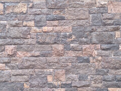 Rough cut stone wall texture