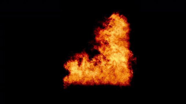 VFX Fire Frame CustomParts BottomRight 5 Seconds loop